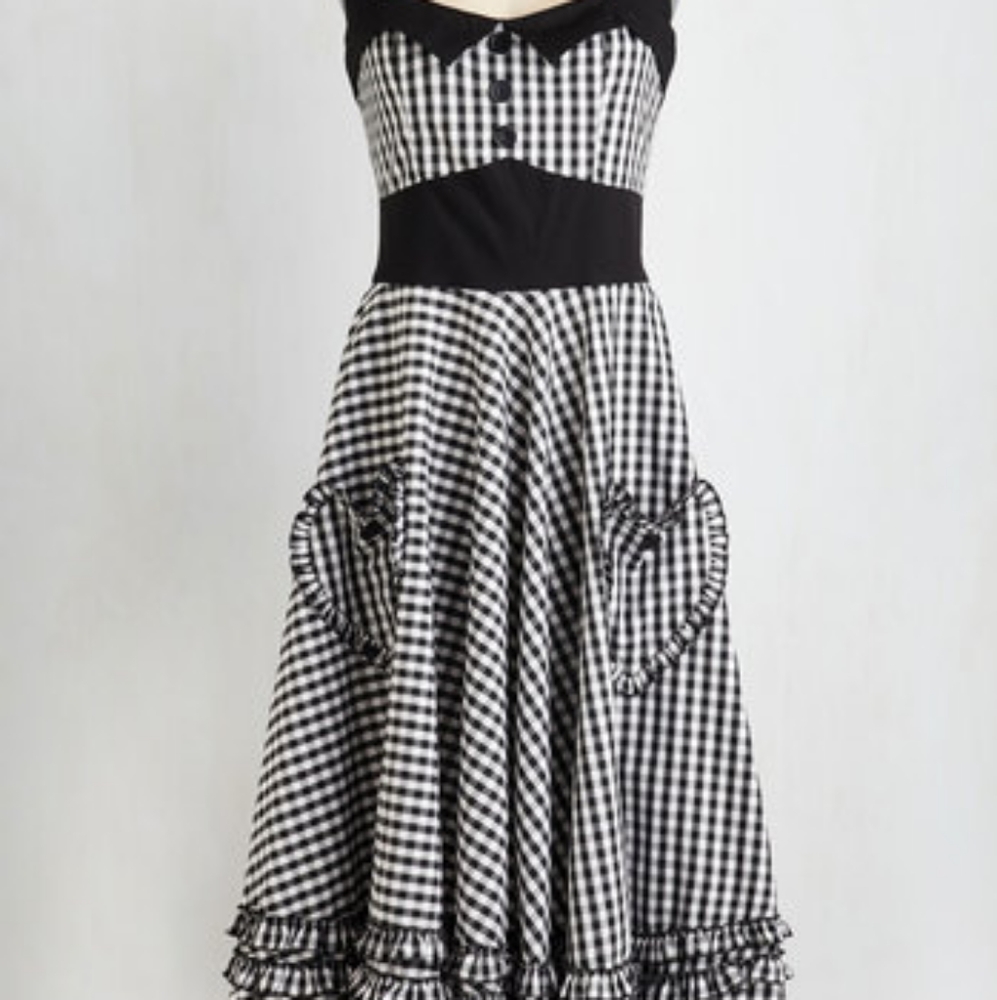 Hell Bunny London Salty and Pepper Swing Dress